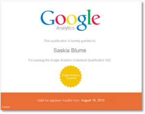 Google Analytics Qualified Individual